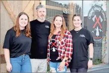  ?? Jeremy stewart ?? Mark and Kristina Richardson (center) have worked for over a year to bring Cedar Valley Chops to realizatio­n along with their two daughters, Emily Richardson (left) and Gracie Richardson.