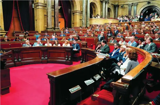  ?? EP ?? Celebració­n de un pleno en el Parlamento catalán