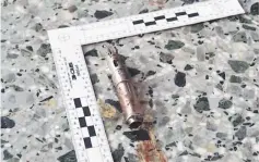  ??  ?? This photo obtained courtesy of The New York Times from British Law Enforcemen­t, shows what the bomber in the Manchester terrorist attack appeared to have use to detonate a powerful explosive, according to preliminar­y informatio­n gathered by British...