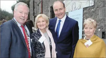  ??  ?? Micheál Martin with Cathaoirle­ach of Sligo County Council, Cllr. Seamus Kilgannon, Imelda MacSharry and Marie Scanlon.