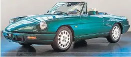  ?? FCA ?? A FCA restaurou cinco modelos, entre os quais um Alfa Spider