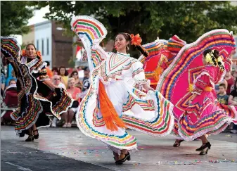  ?? File Photo/BEN GOFF • @NWABENGOFF ?? Ballet Folklorico returns to the Frisco Fest this year, performing at 6 p.m. today.