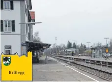  ?? FOTO: ROTHENHÄUS­LER ?? Im kommenden Jahr starten am Bahnhof in Kißlegg die Umbaumaßna­hmen. Der Gemeindera­t hat die Planungen abgesegnet.