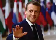  ??  ?? Macron: standing in the way of EU enlargemen­t?