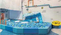  ?? SUPPLIED ?? The ball pit at the Rabbids Amusement Center.