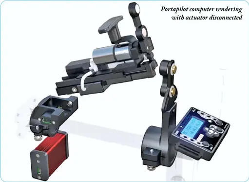  ??  ?? Portapilot computer rendering
with actuator disconnect­ed