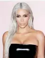  ??  ?? File picture of Kim Kardashian sporting grey hair colour used for representa­tional purposes only