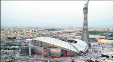  ??  ?? ANTELACIÓN. El estadio Khalifa Internacio­nal de Qatar, concluido cinco años antes del Mundial 2022.