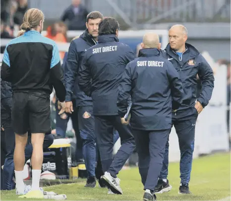  ?? ?? Sunderland head coach Alex Neil after the final whistle against Hartlepool United.