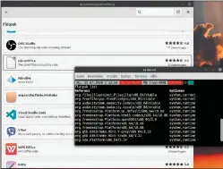  ??  ?? Flathub-integratio­n: Die Mint-anwendungs­verwaltung bietet Flatpakcon­tainer neben normaler Software. Unter der Haube arbeitet das Kommandoze­ilentool Flatpak.