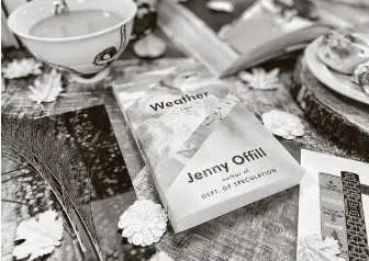  ?? TinaMarie Craven/ Hearst Connecticu­t Media ?? Jenny Offill published her sophomore novel “Weather” earlier this year.