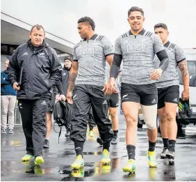  ?? Photo / Getty Images ?? Anton Lienert-Brown (right) is expected to replace Ryan Crotty for the second Bledisloe Cup test at Eden Park.