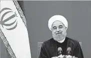  ?? ATTA KENARE/GETTY-AFP ?? Iranian President Hassan Rouhani won re-election Saturday and said he wants further internatio­nal outreach.