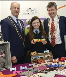  ??  ?? Multi-award winning young entreprene­ur Blathnaid Murphy of Daisy’s Pawesome Bow Ties convinced the adjudicato­rs that youth entreprene­urship is strong