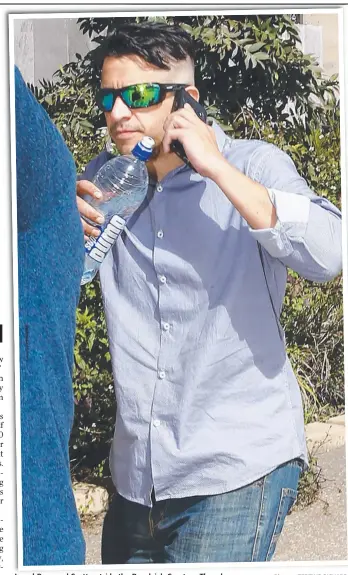  ?? Picture: TERTIUS PICKARD ?? Jarred Raymond Scott outside the Beenleigh Court on Thursday.