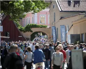  ?? Bild: HENRIK MONTGOMERY/TT ?? ALMEDALEN 50 ÅR. På söndag drar Almedalsve­ckan i Visby i gång. Olof Palme inledde 1968. I dag är det Sveriges största demokratis­ka mötesplats.
