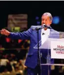  ?? ?? MENSAJE. El senador Higinio Martínez, ayer, en la Arena Ciudad de México.