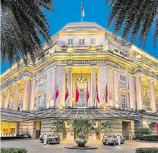  ?? Foto: ČTK ?? Kdo zaplatí Kimův účet? Hotel Fullerton v Singapuru, kde vůdce KLDR chce bydlet při schůzce s Trumpem, ale nechce platit.