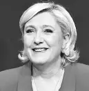  ??  ?? Marine Le Pen