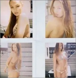  ?? PICTURE: INSTAGRAM ?? BEFORE: Candice Swanepoel with her once longer hair.