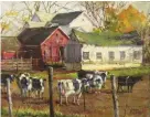  ??  ?? Diebold Farm, oil, 11 x 14"