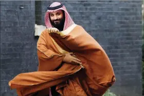  ?? ALASTAIR GRANT / ASSOCIATED PRESS FILE ?? Saudi Crown Prince Mohammed bin Salman arrives to meet Prime Minister Theresa May in March.