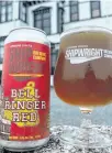  ?? CONTRIBUTE­D ?? A portion of the proceeds from sales of Bellringer Red Ale, produced by the Shipwright Brewing Company, will be used to create a permanent display for the iconic school bell from the bell tower of Lunenburg Academy.