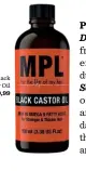  ??  ?? MPL Black Castor Oil R49,99