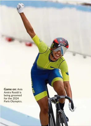  ??  ?? Game on: Anis Amira Rosidi is being groomed for the 2024 Paris Olympics.