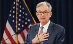  ?? ?? Centralban­kchef Jerome Powell og Fedeal Reserve kom onsdag med en ny rentemeldi­ng. Arkivfoto: Kevin Lamarque/Reuters