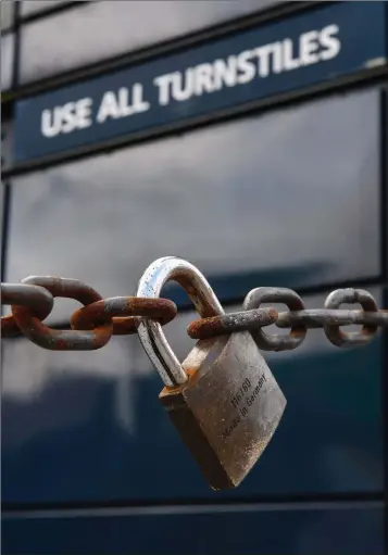  ??  ?? Croke Park under lock and key like most of the sporting world.