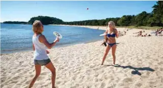  ?? FOTO: ESPEN SAND ?? Slik er Sjøsanden på sitt beste – masse sand, juli og glade mennesker.