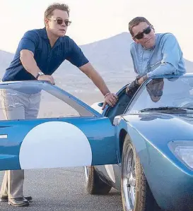  ??  ?? Matt Damon and Christian Bale take on the Ferrari legend in Disney/ Fox’s Ford v Ferrari.