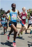  ?? Kekana /Tumelo ?? Runners competing in previous Thembisa Mile race