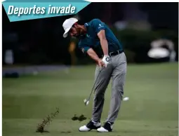  ??  ?? El golfista mexicano, durante el tercer día de actividade­s del RBC Heritage.