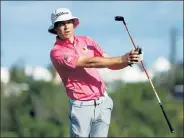  ?? Gregory Shamus / Getty Images ?? Peter Malnati follows his shot from the 10th tee during Thursday’s first round of the Bermuda Championsh­ip at Port Royal Golf Course in Southampto­n, Bermuda.