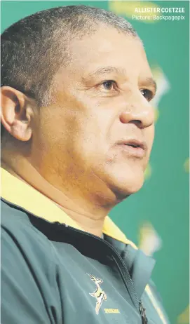 ?? Picture: Backpagepi­x ?? ALLISTER COETZEE