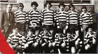  ?? ?? Vintage: George Watson’s U14s, with Gavin Hastings front row third from right