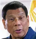  ??  ?? Rodrigo Duterte