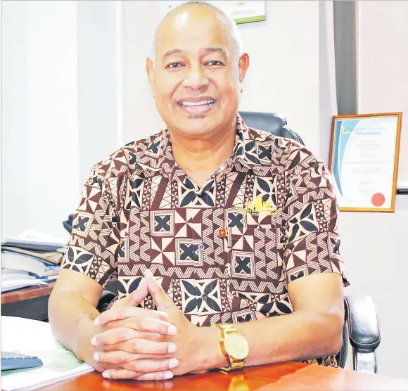  ?? Picture: SUPPLIED ?? Fiji Commerce and Employers Federation chief executive officer Kameli Batiweti.