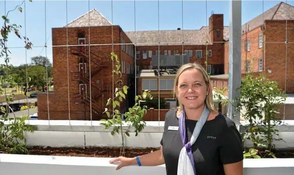  ?? PHOTOS: KEVIN FARMER ?? GRAND RE-OPENING: Quest Toowoomba Franchisee Cynthia Rice is excited to welcome guests back to Quest Apartment Hotel.