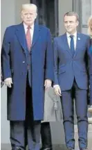  ?? Foto: Efe ?? Trump, con Macron.