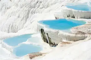  ??  ?? pamukkale’s mineral- rich thermal waters, Turkey.