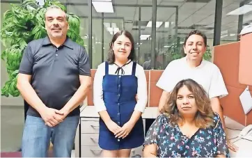  ??  ?? arnoldo Gaytán, Karen Lazareno, Álex Carreón y Lupita Jaime