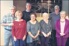  ?? EMERSON COMMITTEE/COURTESY ?? Reunion committee members from the 1960 graduating class of Gary Emerson High School and their spouses meet Oct. 23 at Teibel’s Family Restaurant in Scherervil­le.