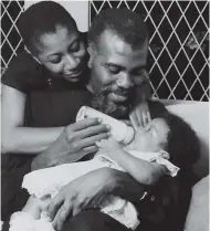  ?? CONTRIBUTE­D PHOTOS Zahra Warner ?? LEFT: Zahra Warner as a baby with her father Earl and mother Karen FordWarner.