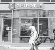  ?? ANDREW RENNEISEN, GETTY IMAGES ?? A spokesman for Chipotle said the company’s employment practices are compliant with applicable laws.