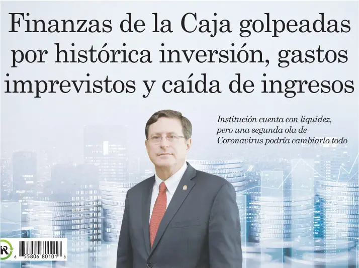  ?? Archivo-Shuttersto­ck/La República ?? “La Caja tiene títulos que le pertenecen a dos seguros: uno está en el de salud y maternidad y el otro del IVM. En el de salud tiene en títulos: ¢1,3 billones que se invierten a la espera de ejecutarse”, comentó Román Macaya, presidente ejecutivo de la Caja.