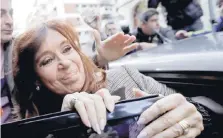  ?? |AP ?? La actual senadora acusó persecusió­n política por parte del gobierno de Mauricio Macri