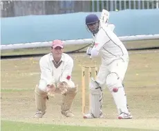  ??  ?? Loughborou­gh Town batsman Anish Patel.hit 69 runs.